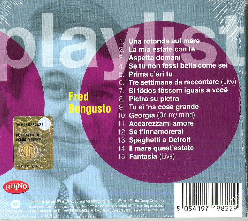 Bongusto Fred - Playlist: Fred Bongusto Cd 5054197198229