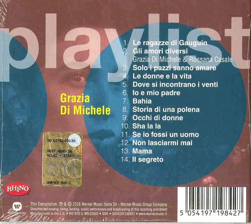 Di Michele Grazia - Playlist: Grazia Di Michele CD 5054197198427