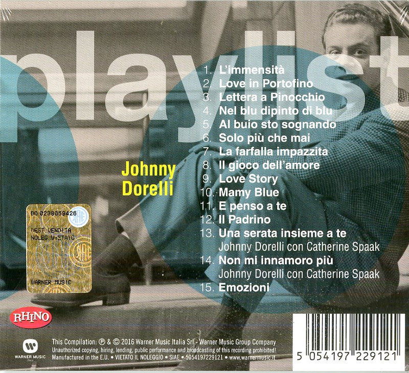 Dorelli Johnny - Playlist: Johnny Dorelli Cd 5054197229121