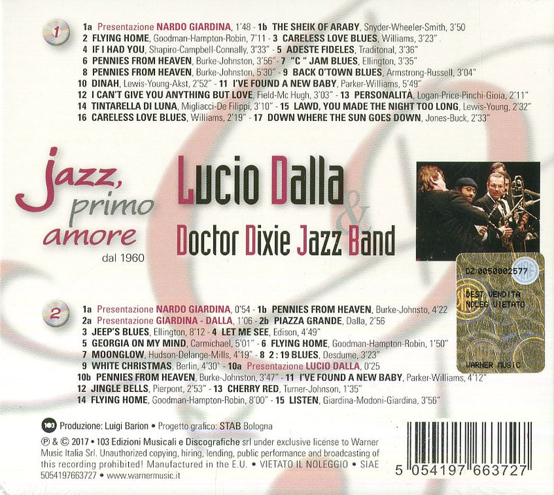 Dalla Lucio & Doctor Dixie Jazz Band - Jazz Primo Amore Dal 1960 CD 5054197663727