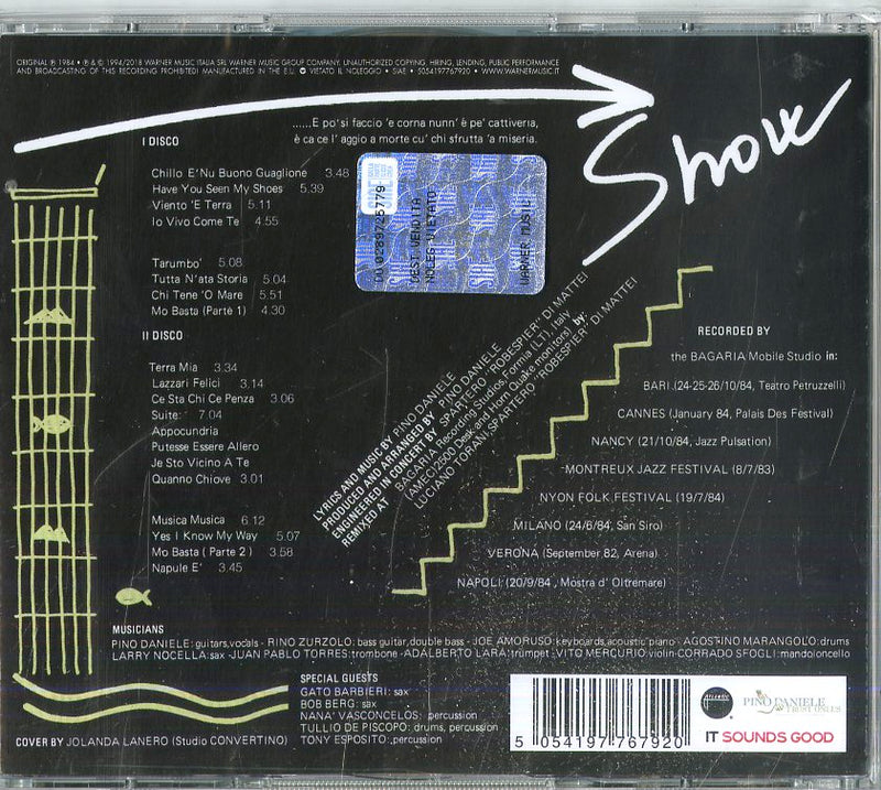 Daniele Pino - SciÃ² (Live)(Remastered) Cd 5054197767920
