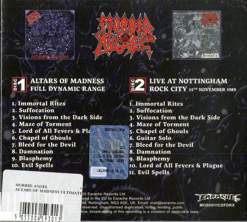 Morbid Angel - Altars Of Madness Ultimate Edition Cd 5055006593013