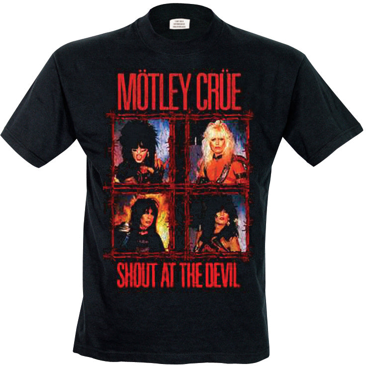 Motley Crue - T-Shirt # S Unisex Black # Shout Wire