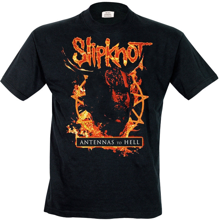 Slipknot - T-Shirt # L Black Unisex # Antennas To Hell