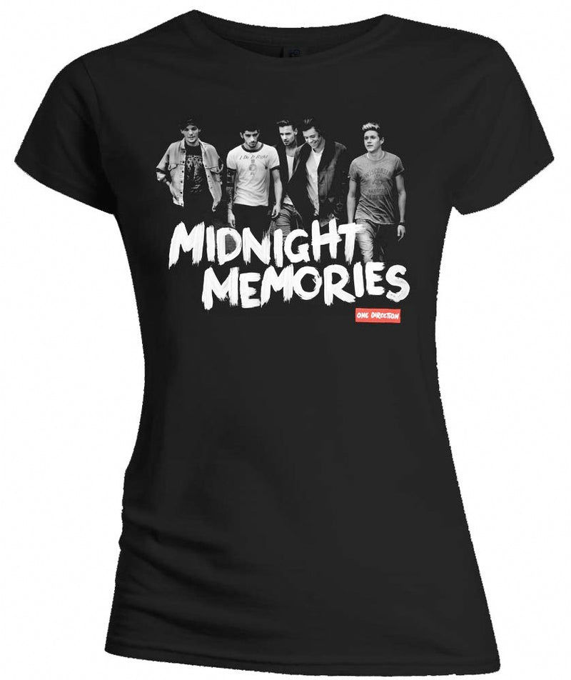 One Direction - T-Shirt # M Black Femmina # Midnight Memories