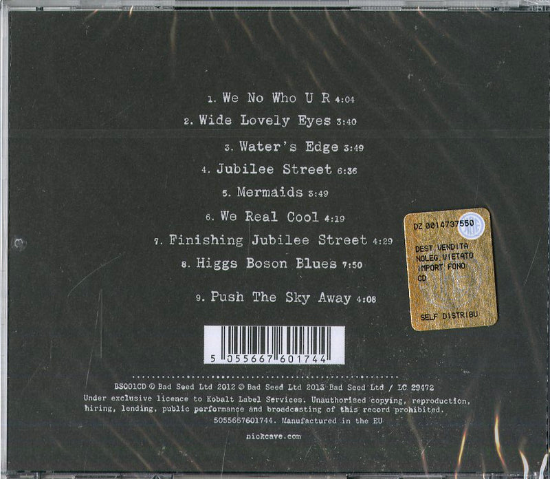 Cave Nick And The Bad Seeds - Push The Sky Away Cd 5055667601744