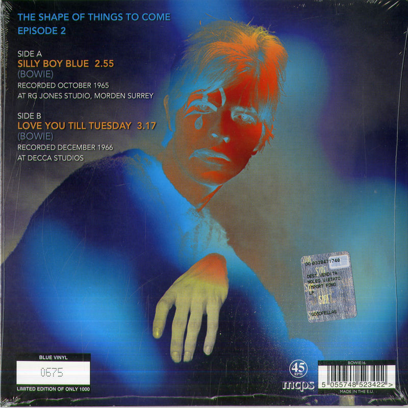 Bowie David - Silly Boy Blue, Love You'Til Tuesday (Blue Vinyl 7") Lp 5055748523422
