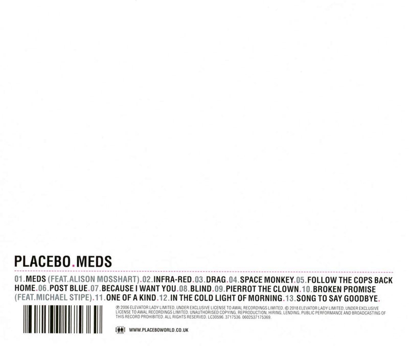 Placebo - Meds Cd 5056167108825