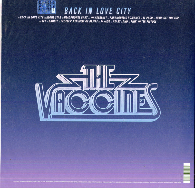 Vaccines The - Back In Love City Lp 5056167160885