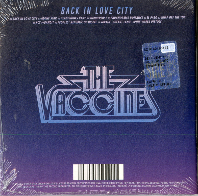 Vaccines The - Back In Love City Cd 5056167160922