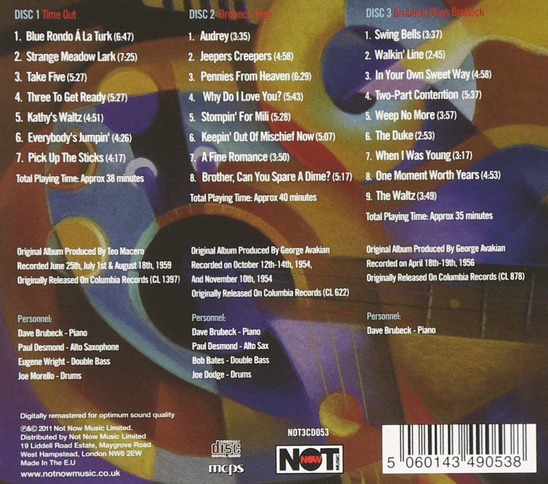 Brubeck Dave - Take Five Cd 5060143490538