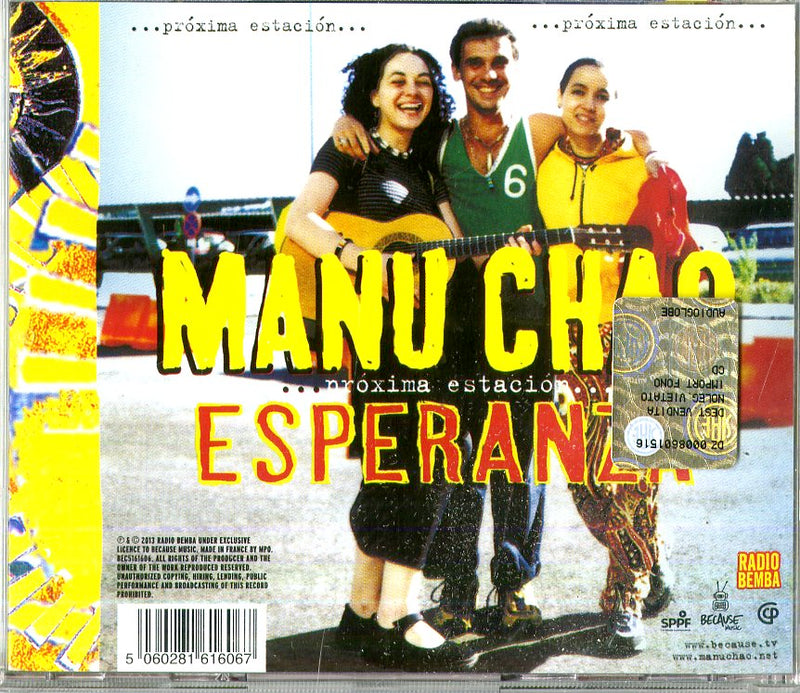 Manu Chao - Proxima Estacion: Esperenza Cd 5060281616067