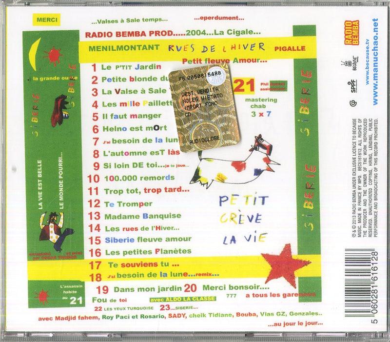 Manu Chao - Siberie M'Etait Contee Cd 5060281616128
