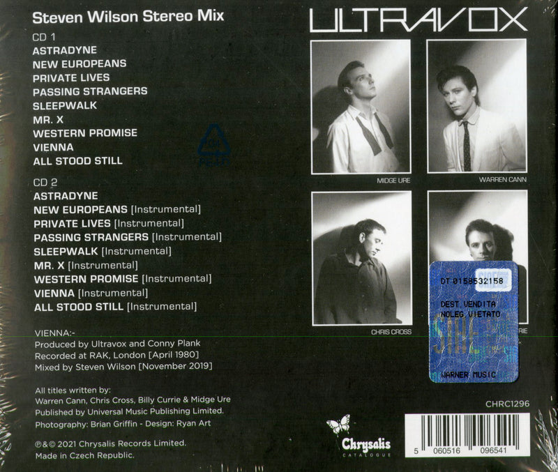 Ultravox - Vienna (Steven Wilson Mix) (Rsd 21) Cd 5060516096541