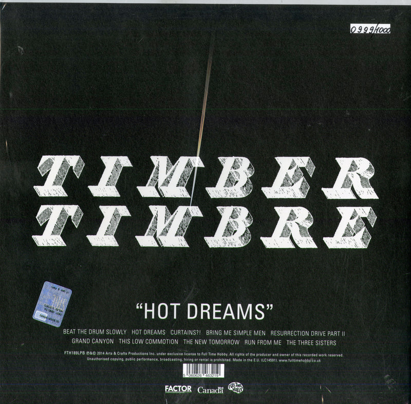 Timber Timbre - Hot Dreams (Vinyl Clear) (Rsd 21) Lp 5060626463219