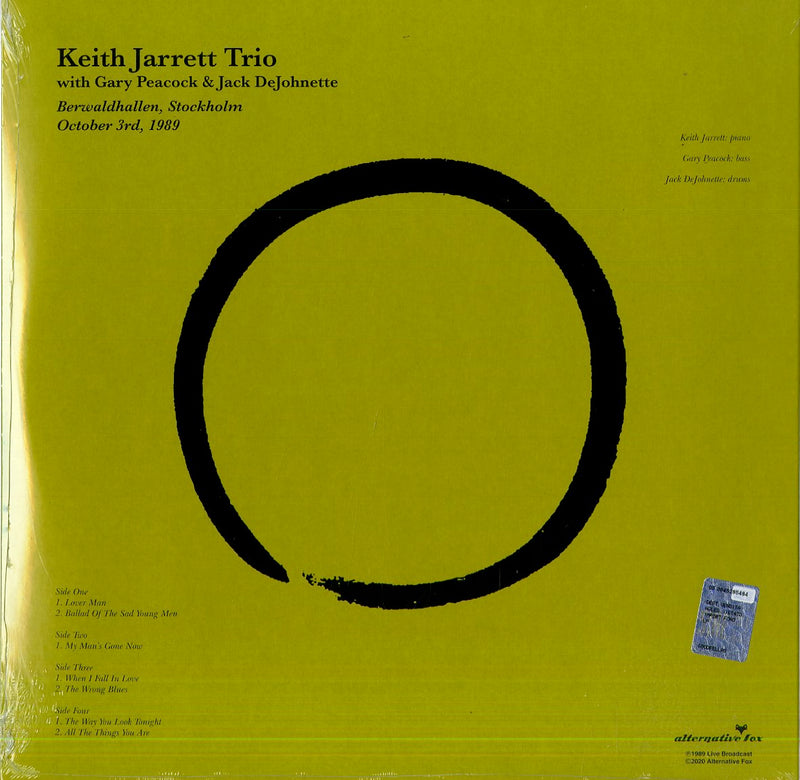 Jarrett Keith - Berwardhallen 3 October 1989 Lp 5060672883320