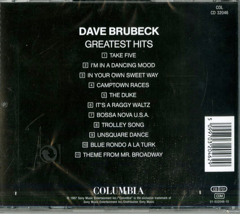 Brubeck Dave - Greatest Hits Cd 5099703204629