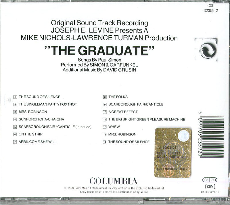 O. S. T. -The Graduate( Il Laureato) - The Graduate (Il Laureato) Cd 5099703235920