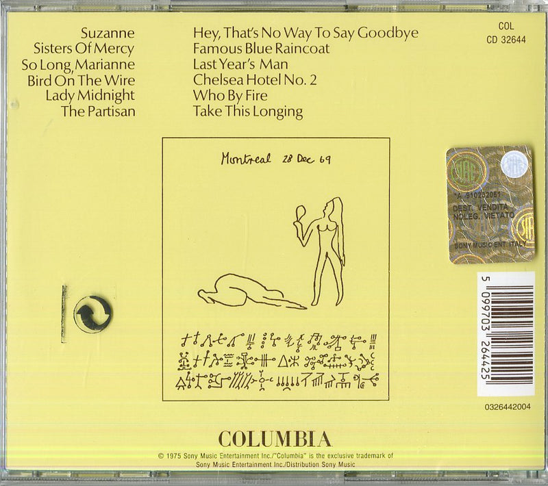 Cohen Leonard - Greatest Hits Cd 5099703264425