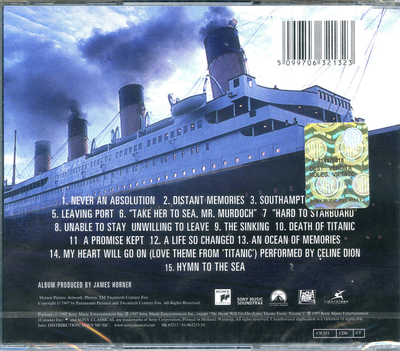 O.S.T.-Titanic - Titanic Cd 5099706321323