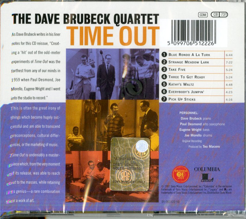 Brubeck Dave - Time Out ! Cd 5099706512226