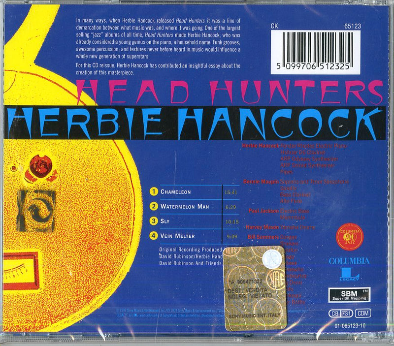 Hancock Herbie - Headhunters Cd 5099706512325