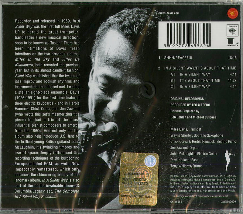 Davis Miles - In A Silent Way Cd 5099708655624