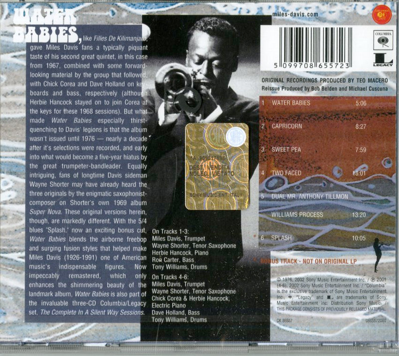 Davis Miles - Water Babies Cd 5099708655723