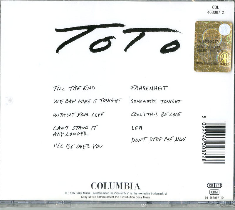 Toto - Farenheit Cd 5099746308728