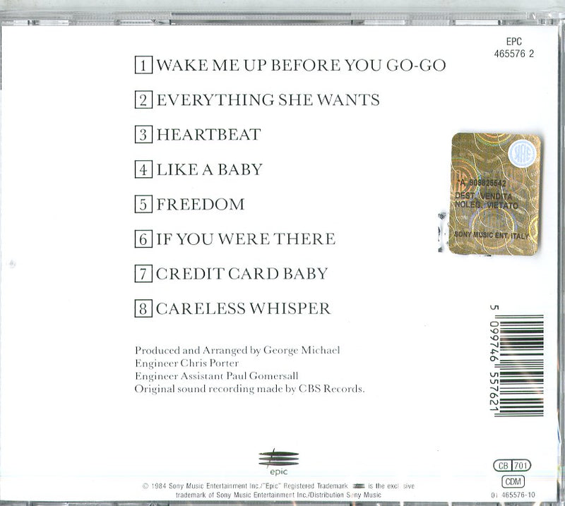 Wham! - Make It Big CD 5099746557621