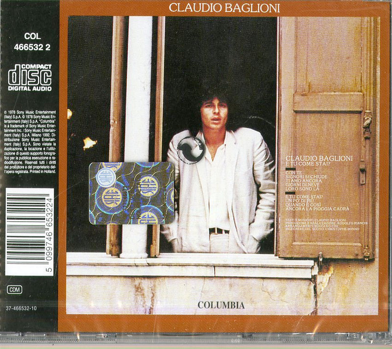 Baglioni Claudio - E Tu Come Stai? CD 5099746653224