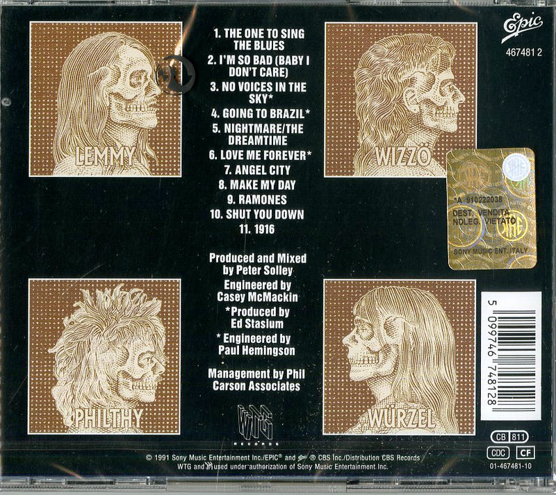 Motorhead - 1916 CD 5099746748128