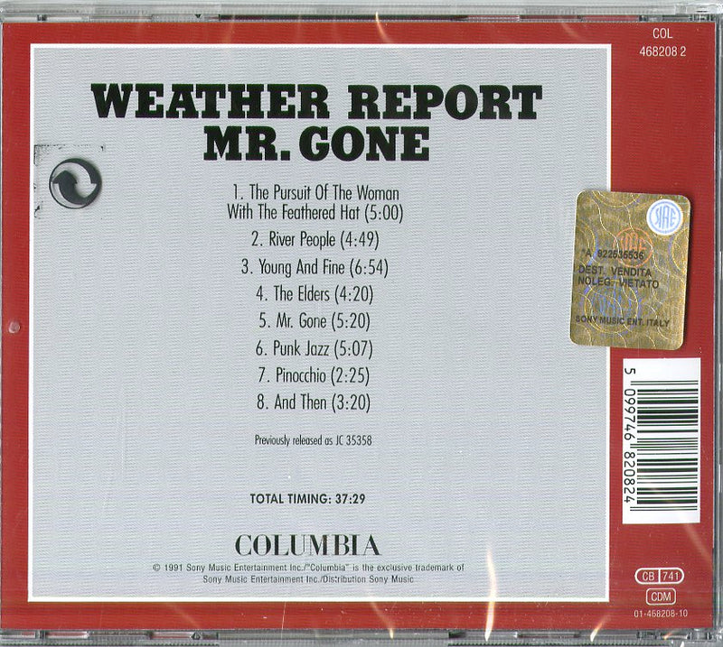 Weather Report - Mr.Gone CD 5099746820824