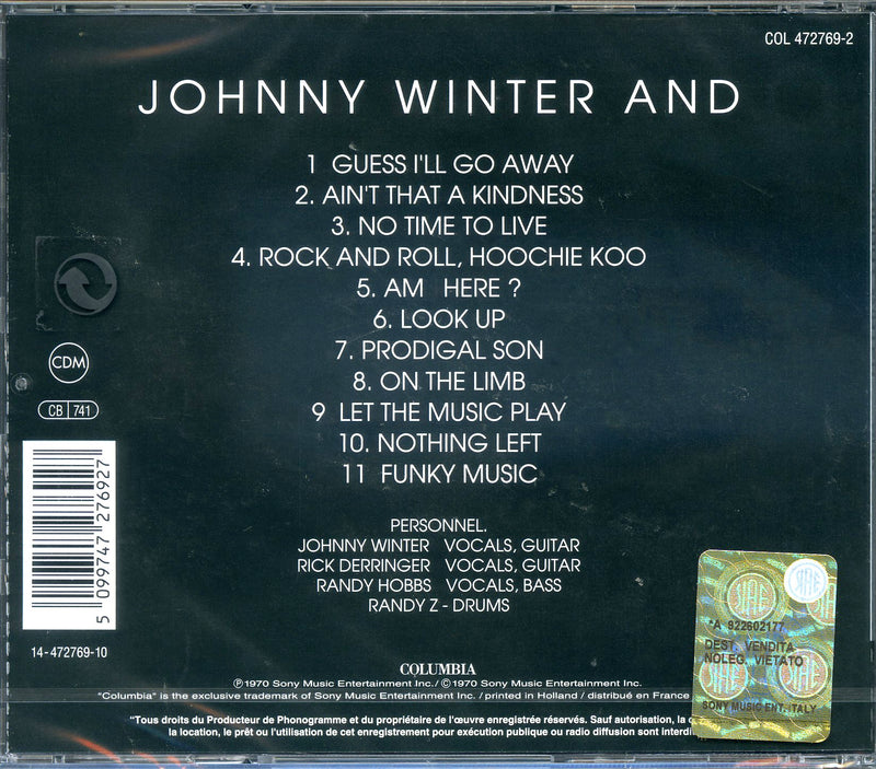 Winter Johnny - And Cd 5099747276927