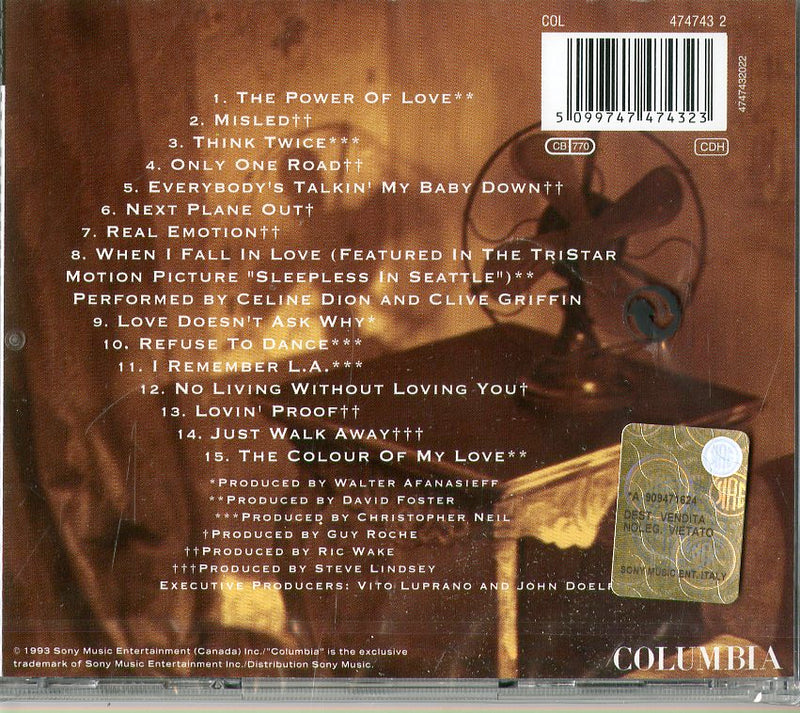 Dion Celine - Colours Of My Love Cd 5099747474323