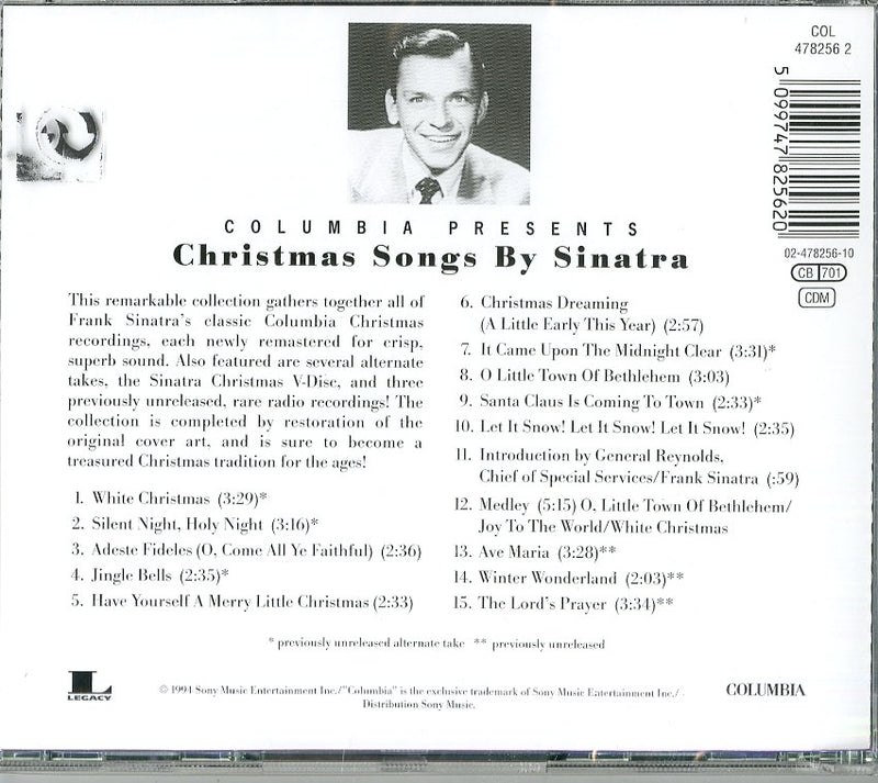 Sinatra Frank - Christmas Songs By Sinatra Cd 5099747825620