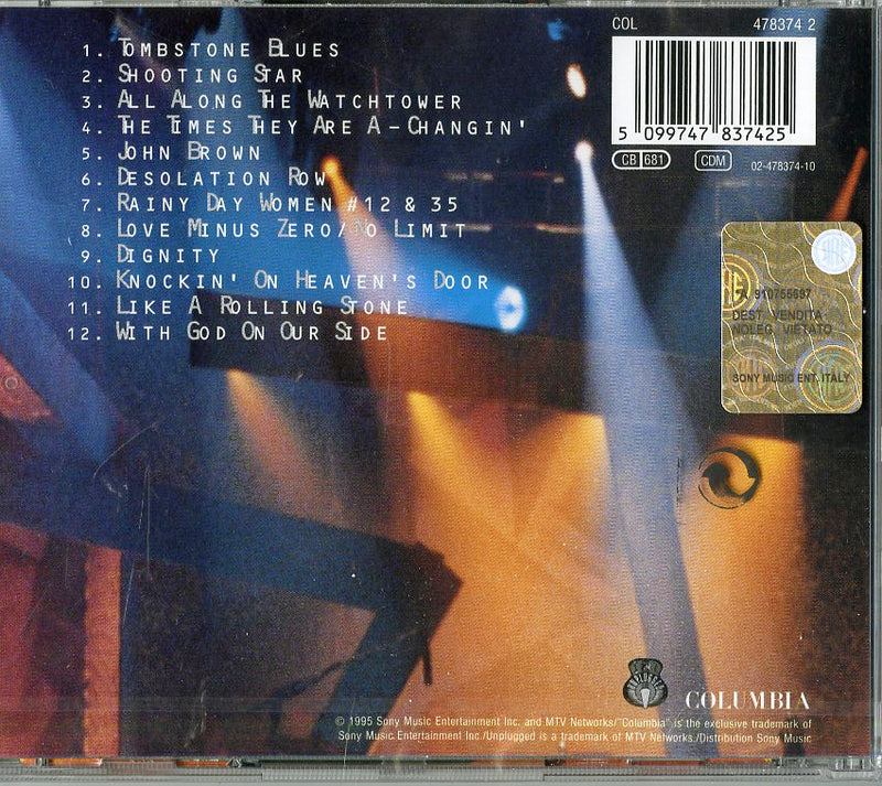 Dylan Bob - Unplugged Cd 5099747837425