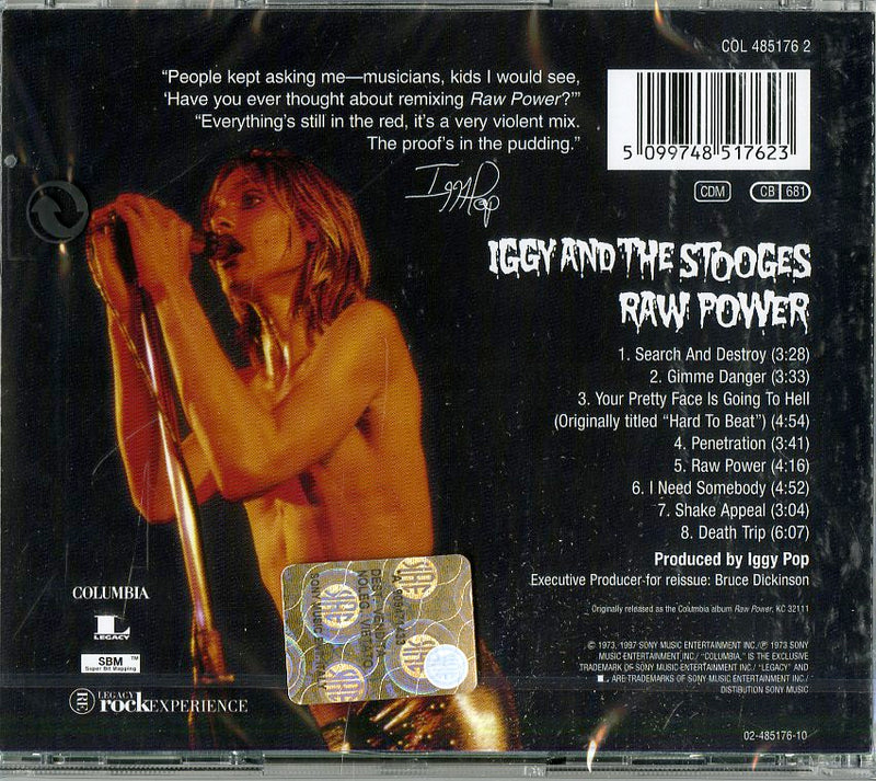 Pop Iggy & Stooges - Raw Power Cd 5099748517623