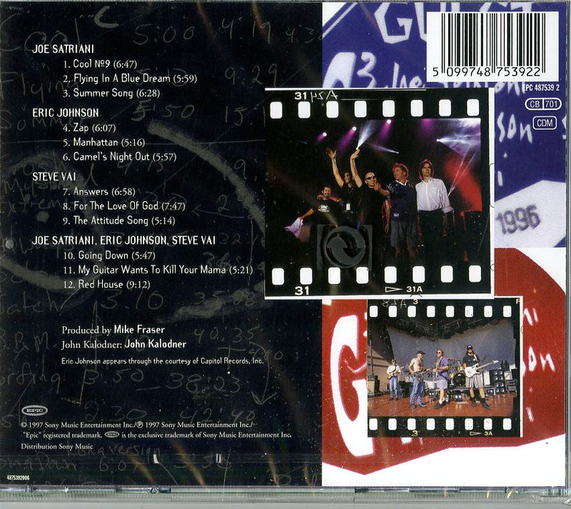 Satriani, Johnson, Vai - G3 Live In Concert Cd 5099748753922