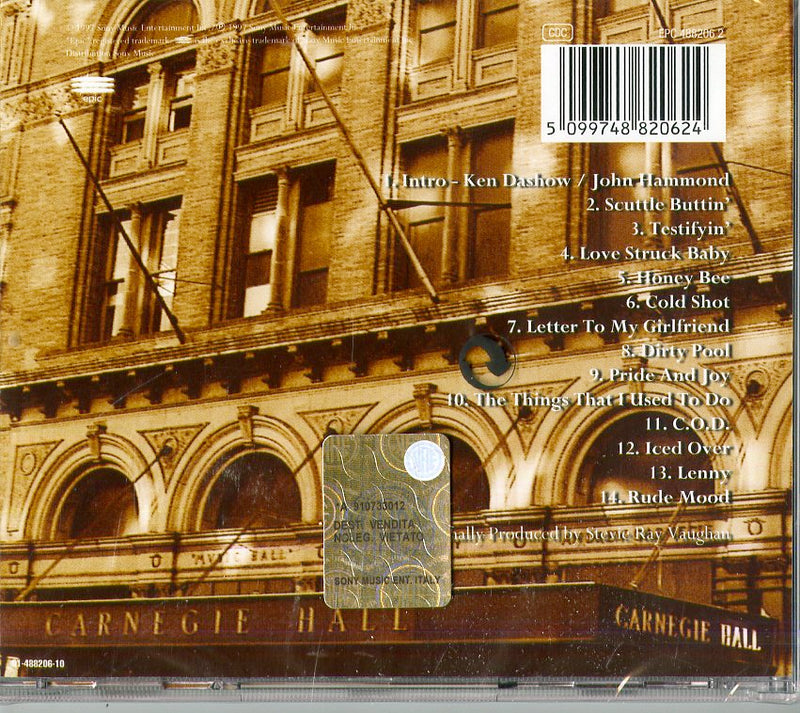 Vaughan Stevie Ray - Live At Carnegie Hall Cd 5099748820624