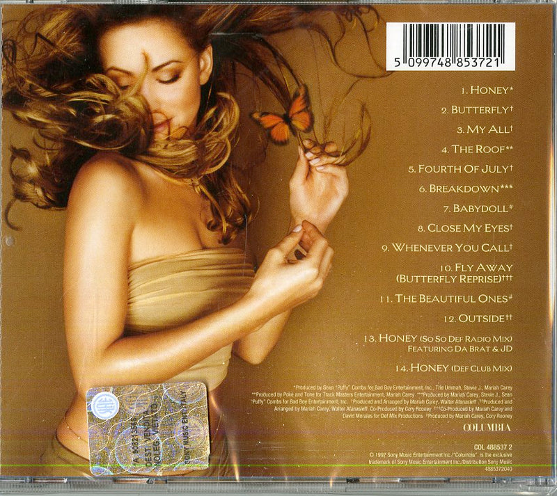 Carey Mariah - Butterfly Cd 5099748853721