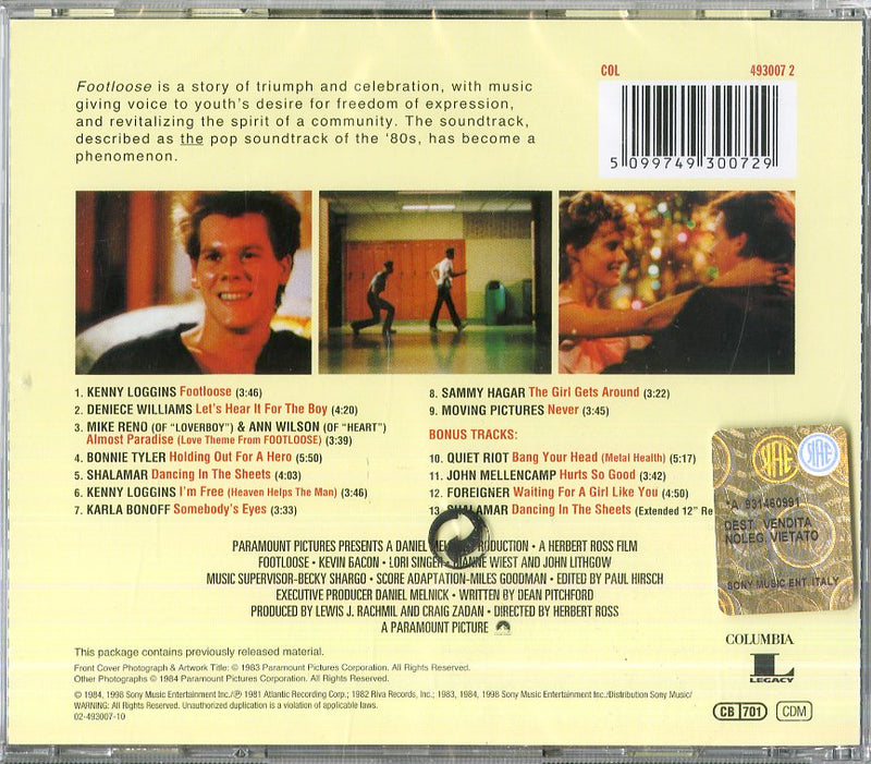 O.S.T.-Footloose - Footloose Cd 5099749300729
