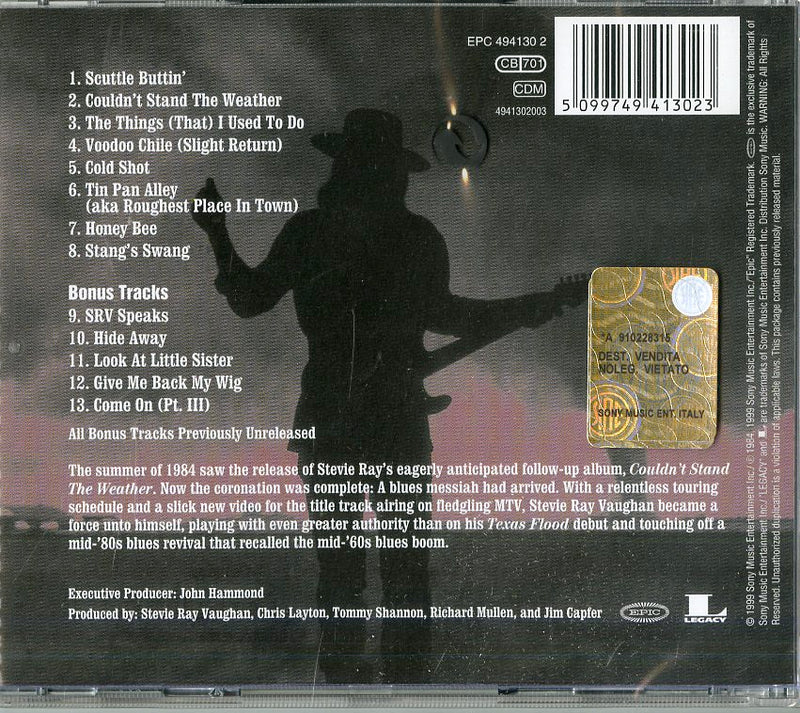 Vaughan Stevie Ray - Couldn'T Stand The Weather Cd 5099749413023