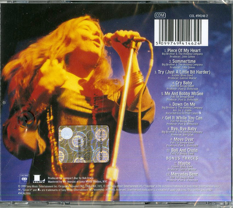 Joplin Janis - Greatest Hits Cd 5099749414624