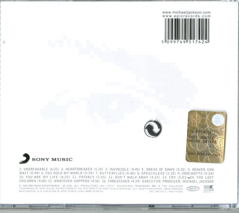 Jackson Michael - Invincible Cd 5099749517424