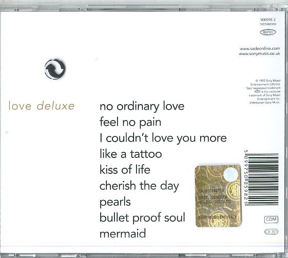 Sade - Love Deluxe Cd 5099750059821