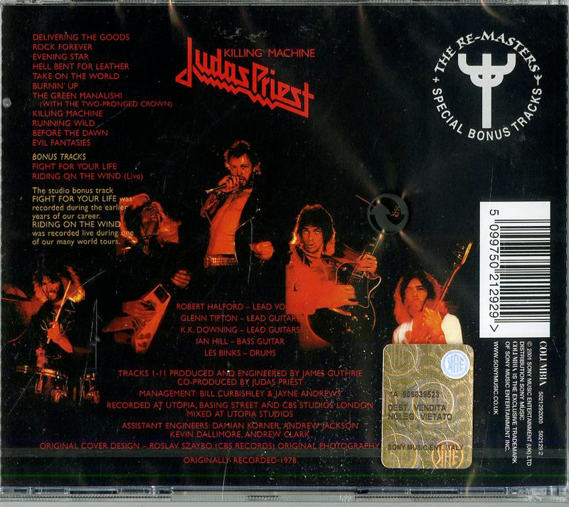 Judas Priest - Killing Machine Cd 5099750212929