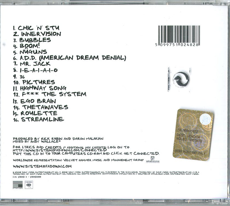 System Of A Down - Steal This Album Cd 5099751024828