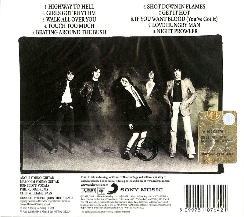 Ac/Dc - Highway To Hell Cd 5099751076421