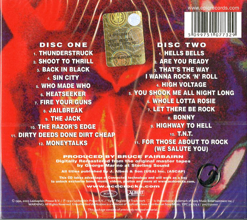 Ac/Dc - Live '92 (Collector'S Edt.) Cd 5099751077329